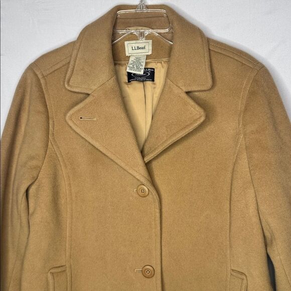L.L.Bean Bellandi Italian Wool Peacoat Button Coat. Size 16 Reg. - Picture 3 of 8